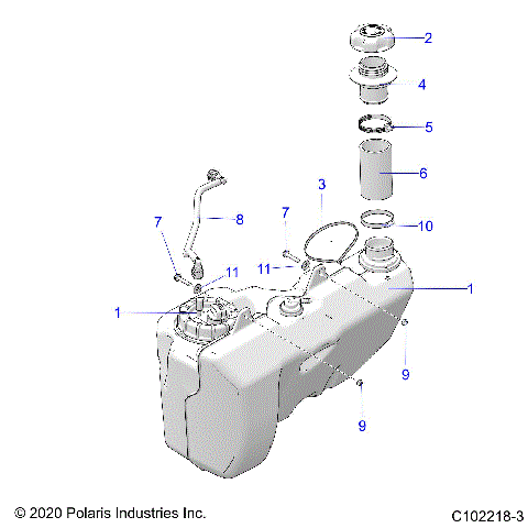 FUEL SYSTEM, FUEL TANK - A23SYE85AP (C102218-3)
