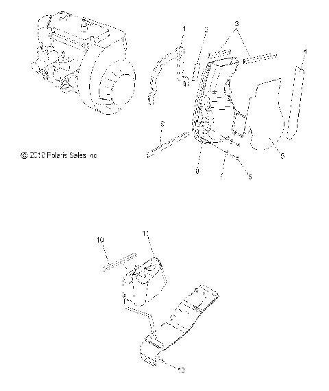 ENGINE, FAN DUCTS - S12PT5BSL/BEL (49SNOWFANDUCT11550)