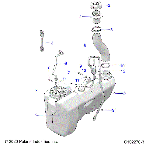 FUEL SYSTEM, FUEL TANK - A23SVE95PK (C102270-3)