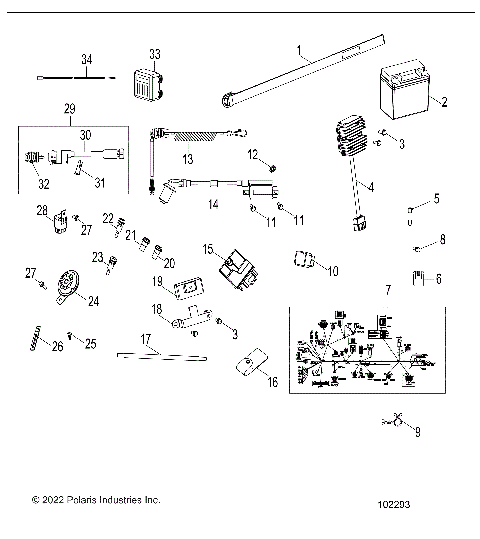 ELECTRICAL, SWITCHES, HARNESS and INDICATORS - A24YAK11B1/B5 (102293)