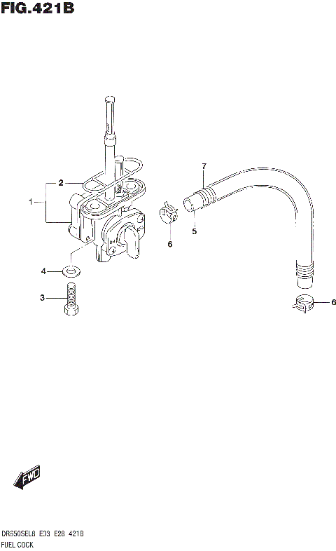 FUEL COCK (DR650SEL8 E28)