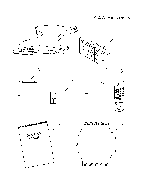 TOOLS, TOOL KIT and OWNERS MANUAL - S11BF6NS/BD6NS ALL OPTIONS (49SNOWTOOL10PR)