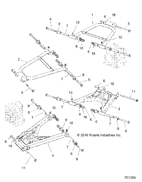 SUSPENSION, REAR CONTROL ARMS - Z17VJE57AR (701359)