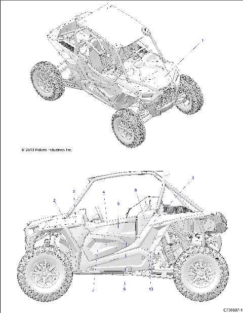 BODY, DECALS, GRAPHICS, MATTE NAVY - Z20PAL92AP/BP/G92AP (C700807-1)