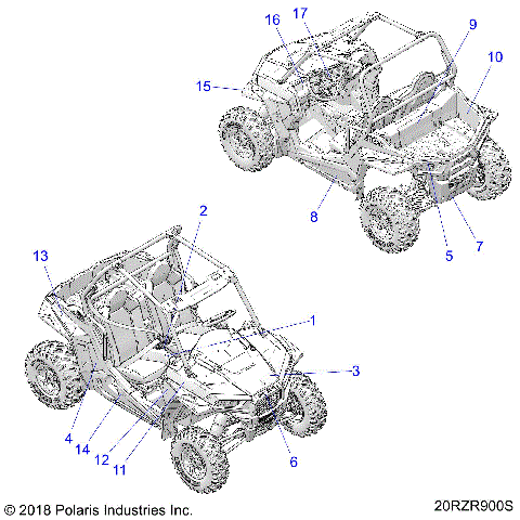 BODY, DECALS - Z20ASE99AH/LH/BH (20RZR900S)