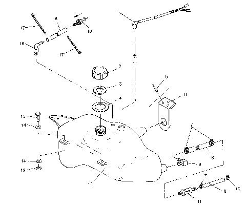 OIL TANK SL 750 B954070 (4930523052A012)