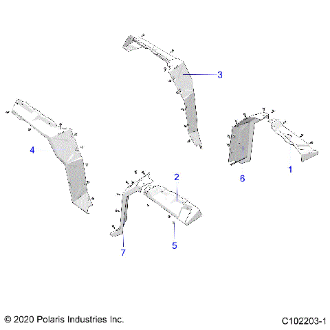 BODY, FENDER FLARES - A26SLE95CJ/EJ (C102203-1)