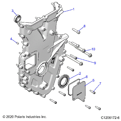 ENGINE, FRONT COVER AND RELATED - Z23RMU2KAN/BN (C701137-06)