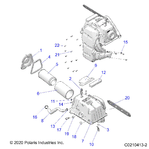 ENGINE, AIR INTAKE - A23SYE95PM (C0210413-2)