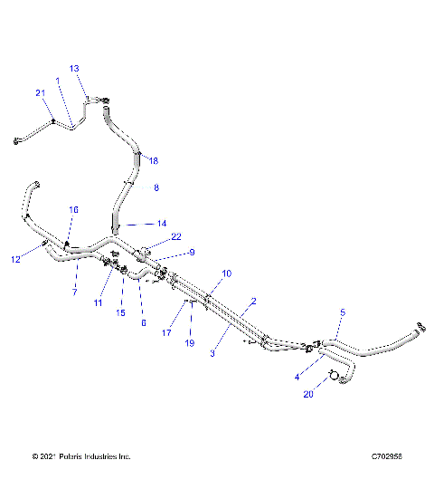 ENGINE, COOLING ROUTING ENGINE - Z23GAE92A/92B (C702956)