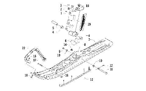 SKI AND SPINDLE ASSEMBLY [87786]