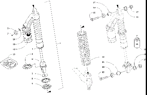 FRONT SUSPENSION SHOCK ABSORBER ASSEMBLY [106493]