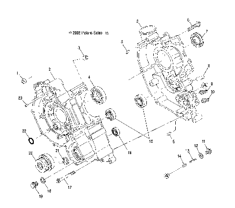 ENGINE, CRANKCASE - A07MH46AA/AZ (4999200059920005D04)