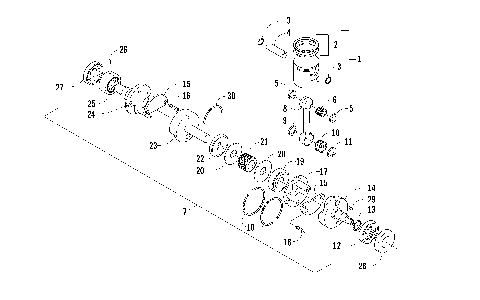 PISTON AND CRANKSHAFT [86538]