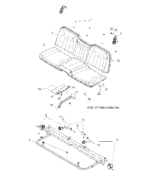 BODY, SEAT and BASE - R12TH76/TH7E/TX7E ALL OPTIONS (49RGRSEAT12800XP)