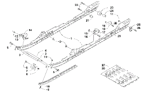 SLIDE RAIL AND TRACK ASSEMBLY [101595]