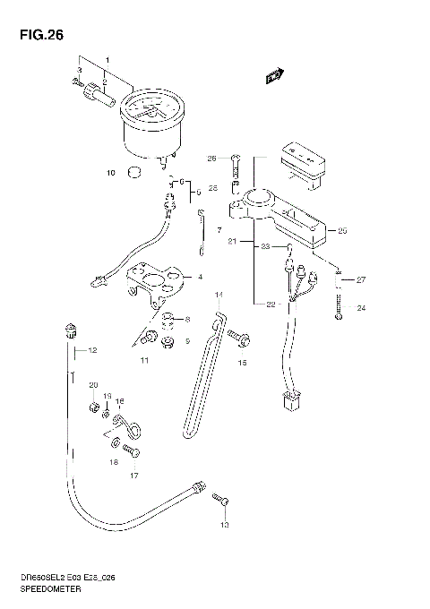 SPEEDOMETER (DR650SE L2 E03)