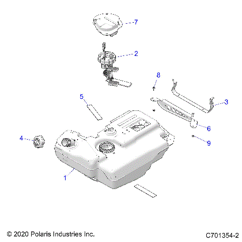 BODY, FUEL TANK - Z21NAE92AG/BG/AX/BX (C701354-2)
