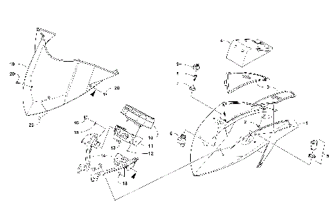 WINDSHIELD AND INSTRUMENTS ASSEMBLIES [104523]