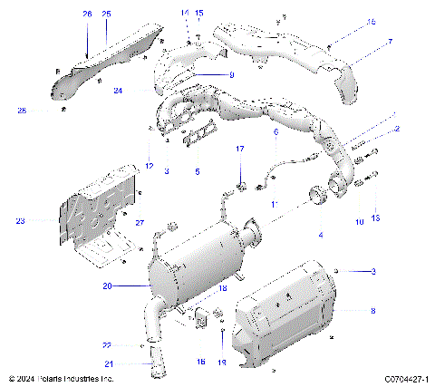 ENGINE, EXHAUST SYSTEM
