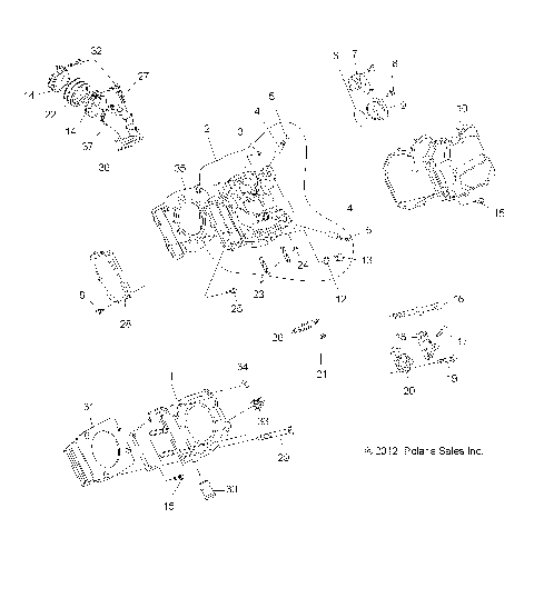 ENGINE, CYLINDER and HEAD - A13MN50ET/EX (49ATVCYLINDERHD12SP500TR)