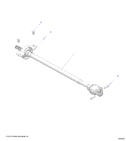 DRIVE TRAIN, FRONT PROP SHAFT - R23RRE99DX (C731221)