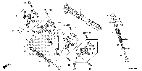 CAMSHAFT@VALVE (FR.)