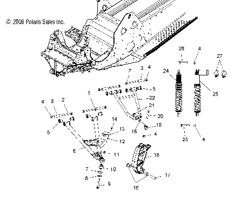 SUSPENSION, FRONT - S07PS6FS/FSA (49SNOWSUSPFRT600HO)