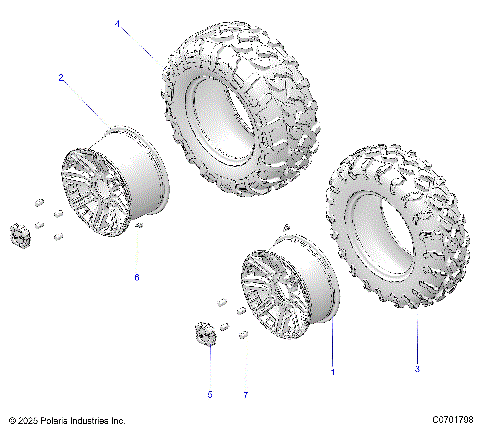 WHEELS, FRONT & REAR