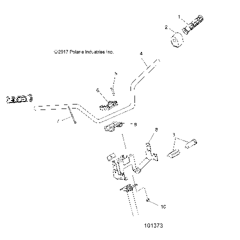 STEERING, HANDLEBAR and CONTROLS - A20SDE57K5 (101373)