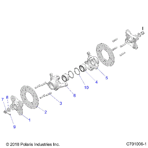 SUSPENSION, FRONT CARRIER AND HUB - Z20NAE92PL (C701006-1)