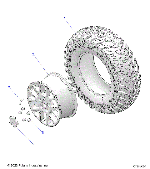 WHEELS, FRONT - R25X6W1RB9/BD/BM (C730942-1)