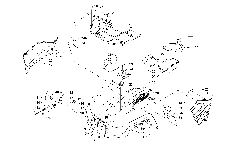 FRONT RACK, BODY PANEL, AND HEADLIGHT ASSEMBLIES [99904]