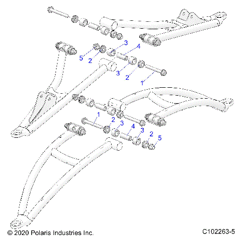 SUSPENSION, FRONT A-ARMS MOUNTING - A24SXE95PP (C102263-5)