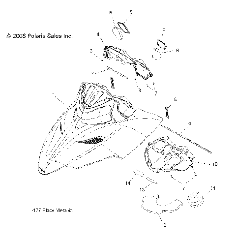 BODY, HOOD ASM. - S09PM7JS/JSL (49SNOWHOOD09700RMK)