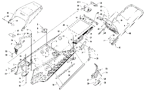 TUNNEL, REAR BUMPER, AND SNOWFLAP ASSEMBLY [104153]