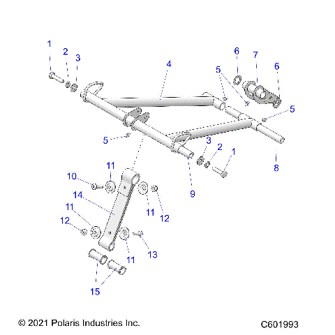 SUSPENSION, TORQUE ARM, FRONT 2.6