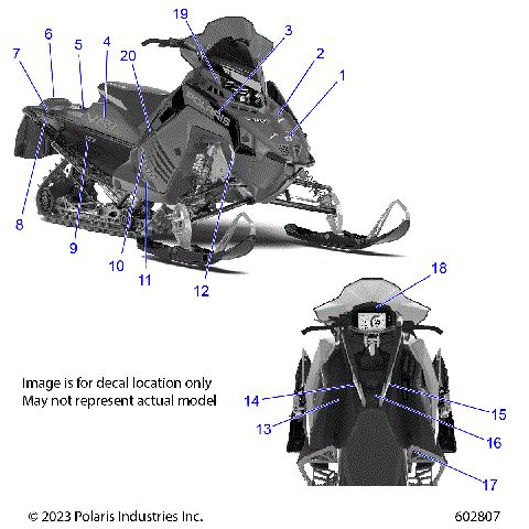 BODY, DECAL, MATTE MARMALADE ORANGE SIDE PANEL W/BLACK, ORANGE ACCENT - S25TDV6RS (602807)