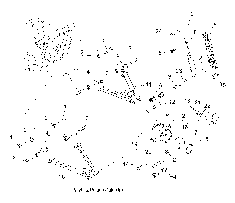 SUSPENSION, REAR - R13WH50AG/AH/AR/AX (49RGRSUSPRR13500CREW)