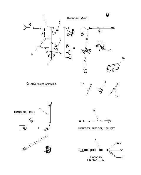 ELECTRICAL, WIRE HARNESS - S15CP8 ALL OPTIONS(49SNOWHARNESS14INDY)