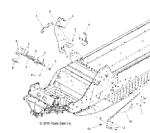 CHASSIS, FRONT, BRACKETS and PLATES - S15PU6NSL/NEL (49SNOWCHASSIS11WIDE)