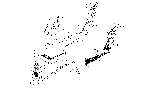 FRONT AND SIDE PANEL ASSEMBLIES [302072]
