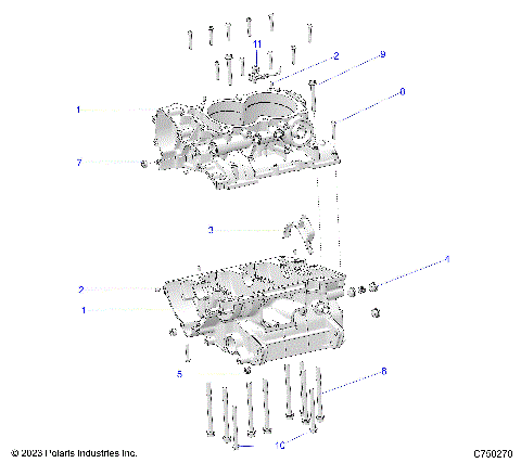 ENGINE, CRANKCASE - Z25S4D92AA/AL/BA/BF/AF/BL (C750270)