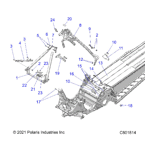 CHASSIS, CHASSIS ASM. and OVER STRUCTURE - S22EFA8RS/EFB8RS ALL OPTIONS (601006C)