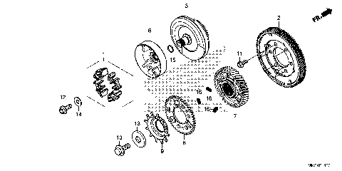 PRIMARY DRIVE GEAR