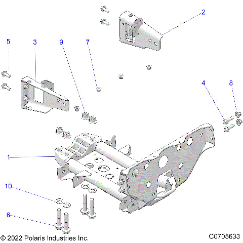 CHASSIS, MOUNTING, FRONT GEARCASE - Z21RAE92BD/BJ (C0705633)