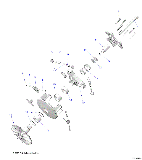 DRIVE TRAIN, CLUTCH, PRIMARY - R25TAE99FM/TAS99CM/EM/GM (C700943-1)