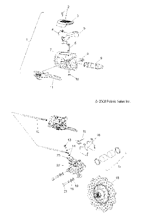 BRAKES, BRAKE SYSTEM - S10PP8 ALL OPTIONS (49SNOWBRAKE09600DRGN)