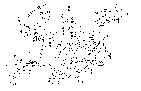 FRONT BODY PANEL AND HEADLIGHT ASSEMBLIES [98155]