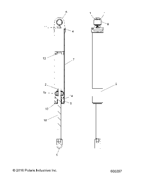 SUSPENSION, SHOCK, REAR TRACK (7044428) - S17EER6 ALL OPTIONS (600297)